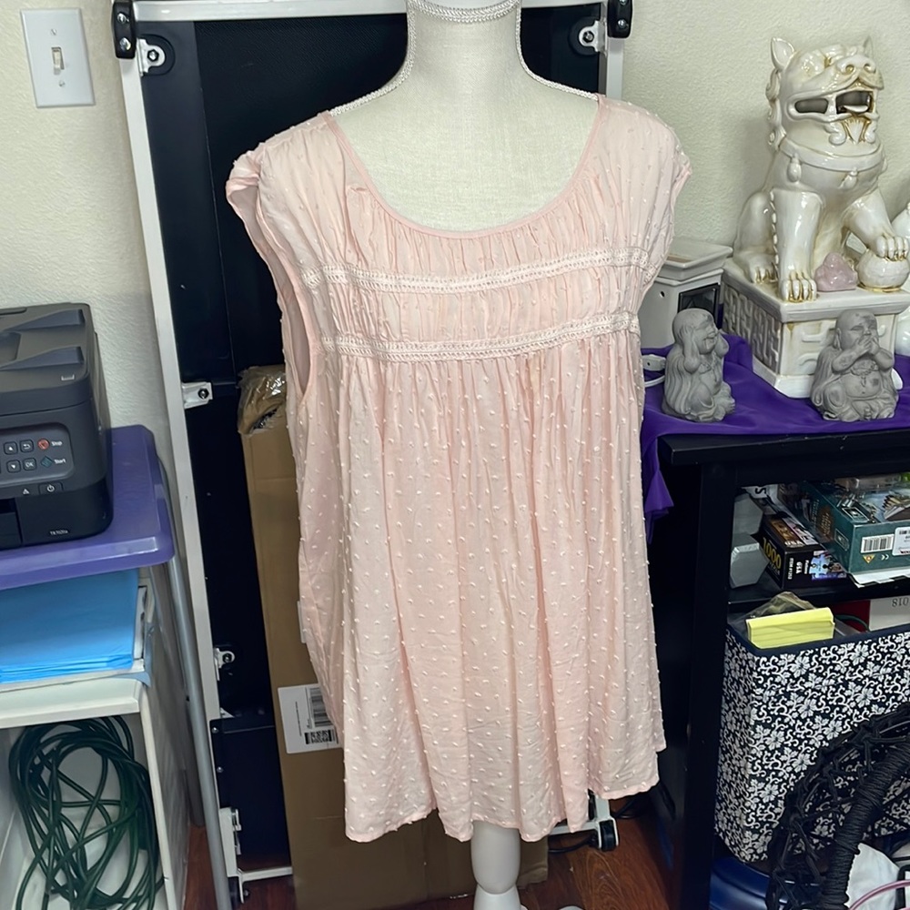 Torrid Soft Pink Babydoll Top